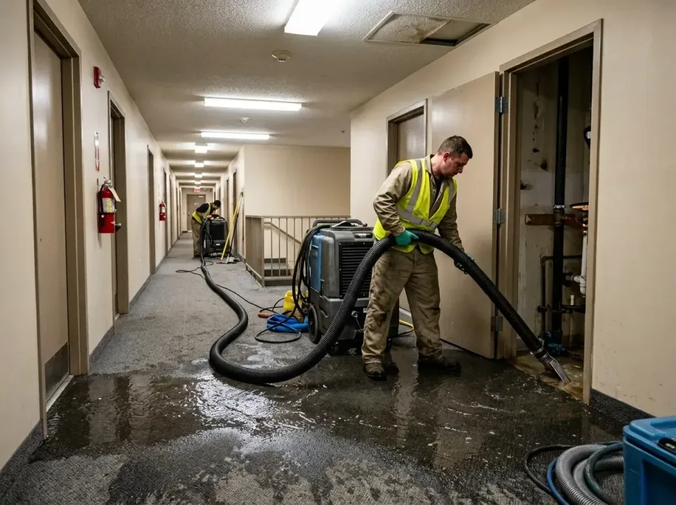 multi-unit-apartment-hallway-f-005 — frequently asked questions, Emergency Burst Pipe Water Extraction & Removal in Kiel, WI